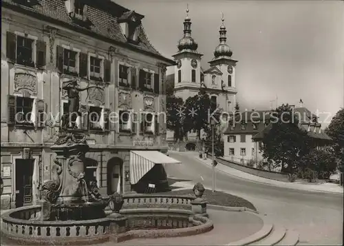 Donaueschingen Dianabrunnen Stadtkirche Kat. Donaueschingen