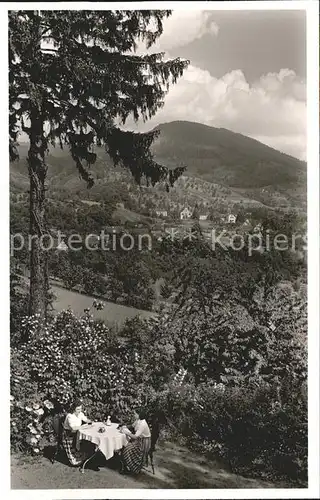 Sasbachwalden Blick vom Klostergut Schelzberg Kat. Sasbachwalden