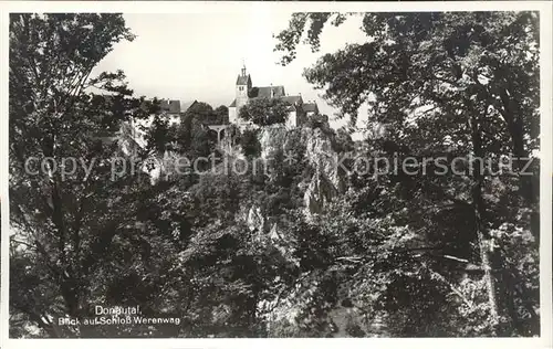 Donautal Blick Schloss Werenwag Kat. Ulm