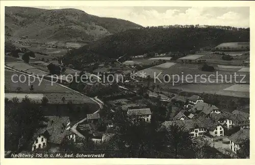 Neuenweg Gasthaus Pension z. Sonne Ortsansicht Kat. Neuenweg