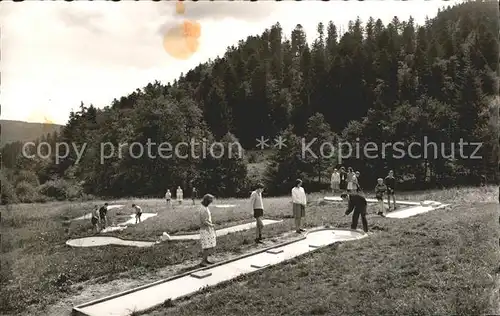 Maettle Kinderkurheim Jugendfreude Golfplatz Kat. Todtmoos