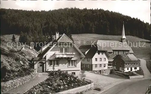 Muggenbrunn Hotel Adler Gaestehaus Kirche  Kat. Todtnau