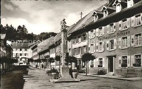 Schoenau Schwarzwald Talstrasse Gasthaus Ochsen  Kat. Schoenau im Schwarzwald