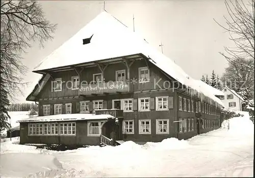 Saig Schwarzwald Gasthof Ochsen Kat. Lenzkirch