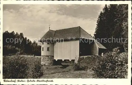 Roetenbach Baden Gasthaus zum Roessle Kat. Friedenweiler