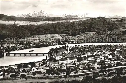 Bad Saeckingen mit Rhein Alpen Kat. Bad Saeckingen