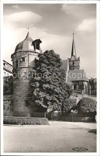 Kronach Oberfranken Stadtmauer Kat. Kronach