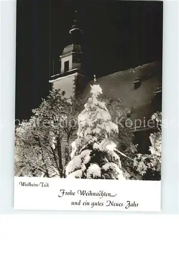 Weilheim Teck Weihnachten Kirche Kat. Weilheim an der Teck