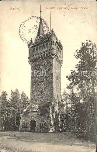 Aachen Aussichtsturm mit Aachener Wald Kat. Aachen