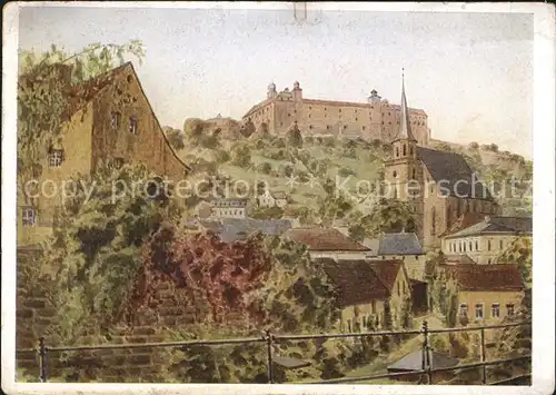 Kulmbach Plassenburg Kuenstlerkarte Hans Schmitz Kat. Kulmbach