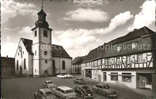 Rockenhausen Marktplatz Evangelische Kirche Kat. Rockenhausen