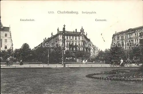 Charlottenburg Knesebeckstr. Carmerstr. Savignyplatz / Berlin /Berlin Stadtkreis