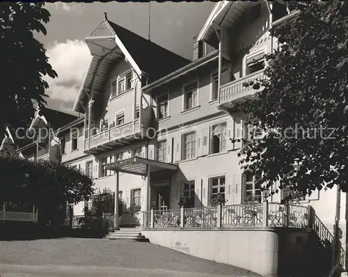 Friedenweiler Baer s Hotel Kurhaus Ausenaussicht Kat. Friedenweiler