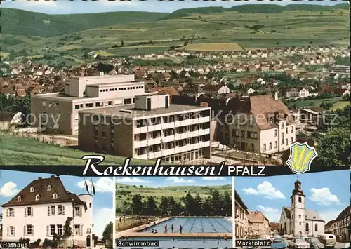 Rockenhausen Rathaus Schwimmbad Marktplatz Kat. Rockenhausen