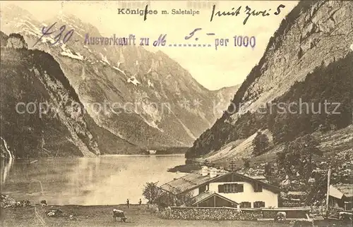 Koenigsee Berchtesgaden  Kat. Berchtesgaden