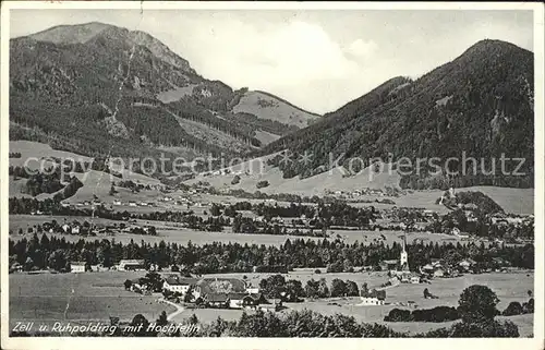 Ruhpolding und Zell mit Hochfelln Kat. Ruhpolding