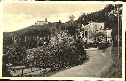 Eisenach Thueringen Reutervilla mit Wartburg Kat. Eisenach