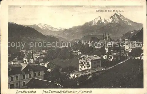 Berchtesgaden mit Watzmann Kat. Berchtesgaden