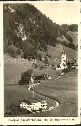 Oberstdorf Landhaus Hohenadl Kirche Kat. Oberstdorf