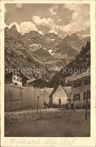 Einoedsbach Dorfpartie Kat. Oberstdorf