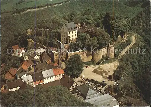 Dhaun Schloss Dhaun Fliegeraufnahme Kat. Hochstetten Dhaun