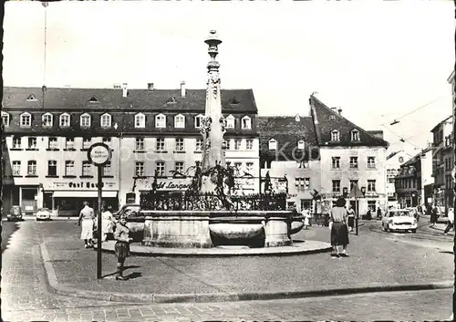 Saarbruecken St. Johanner Markt Brunnen Kat. Saarbruecken