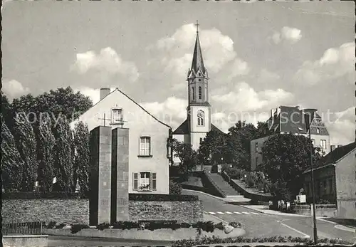 Bous Kriegerdenkmal Kath. Kirche Kat. Bous