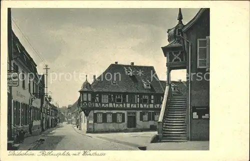 Deidesheim Rathaus mit Weinstrasse Kat. Deidesheim