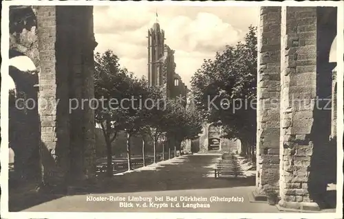 Bad Duerkheim Klosterruine Limburg Langhaus Kat. Bad Duerkheim