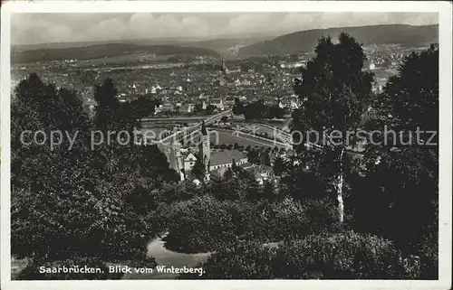 Saarbruecken Blick vom Winterberg Kat. Saarbruecken