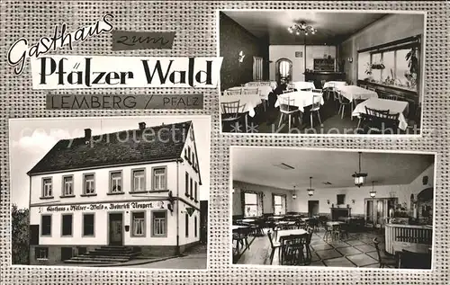 Lemberg Pfalz Gasthaus Pfaelzer Wald Kat. Lemberg