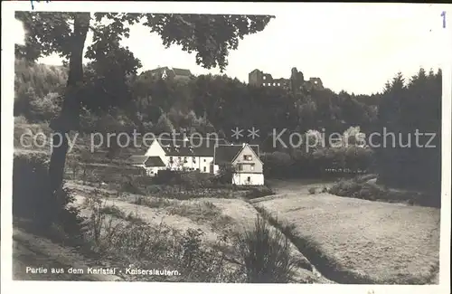 Karlstal Burgruine Haus Kat. Trippstadt