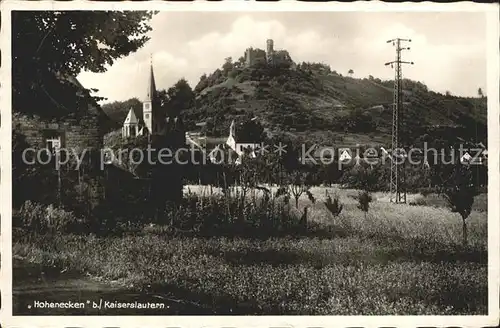 Hohenecken Kirche Schloss Kat. Kaiserslautern