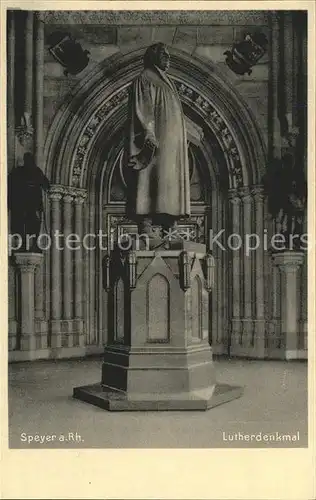 Speyer Rhein Lutherdenkmal Kat. Speyer