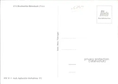 Bruchweiler Baerenbach  Kat. Bruchweiler Baerenbach