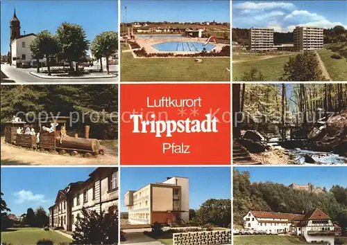 Trippstadt Schwimmbad Burg Wilenstein Wohstift Schwesterhaus Kat. Trippstadt