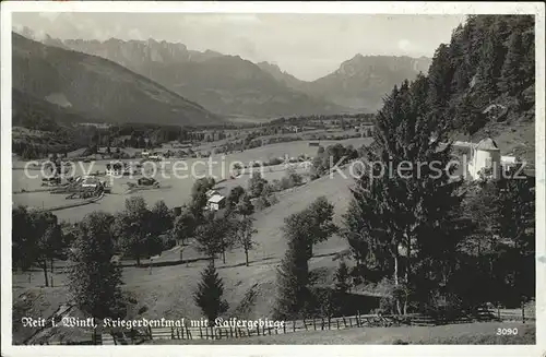 Reit Winkl Kriegerdenkmal Kaisergebirge Kat. Reit im Winkl