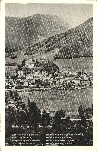 Ruhpolding Hochfelln Regen Kat. Ruhpolding