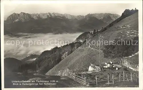 Taubensee Unterkunftshaus Kaisergebirge Kat. Ramsau b.Berchtesgaden