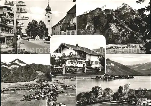 Grassau Chiemgau Haus Stecher Teilansichten Fliegeraufnahme Kat. Grassau