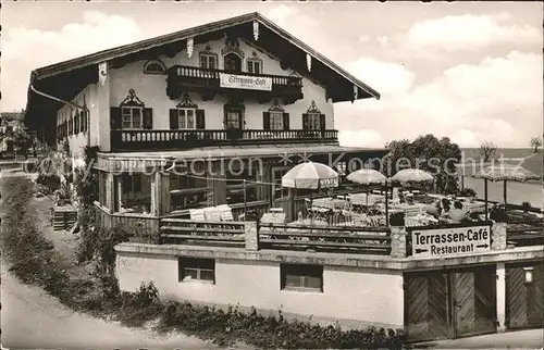 Rimsting Terrassencafe Fellner  Kat. Rimsting Chiemsee