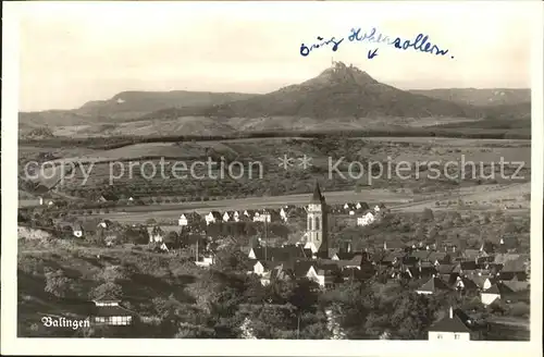 Balingen mit Burg Hohenzollern Kat. Balingen