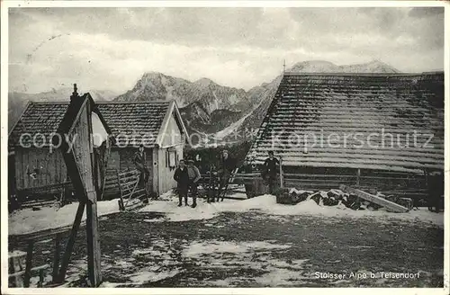 Traunstein Oberbayern Stoisser Alpe bei Telsendorf im Winter Kat. Traunstein