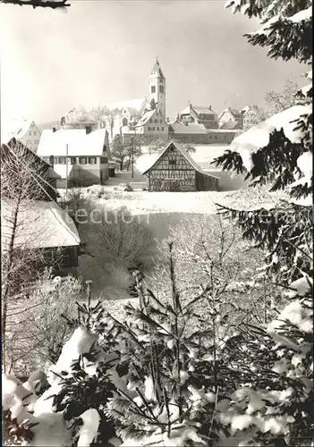 Luetzenhardt im Schnee Hotel Pension Hirsch Kat. Waldachtal