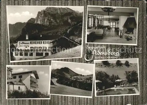 Rottau Chiemgau Berggasthaus Adersberg Kat. Grassau