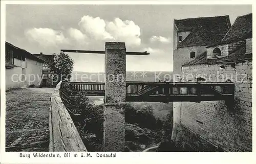 Beuron Donautal Burg Wildenstein Zugbruecke / Beuron /Sigmaringen LKR