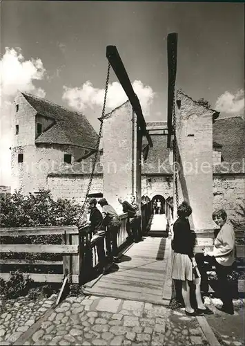 Beuron Donautal Burg Wildenstein Zugbruecke mit Bastion / Beuron /Sigmaringen LKR