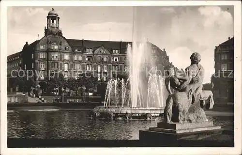 Mannheim Friedrichsplatz Brunnen Kat. Mannheim