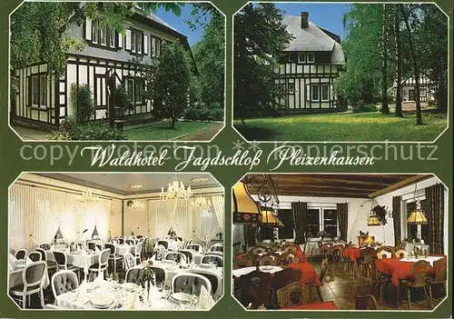 Pleizenhausen Waldhotel Jagdschloss Kat. Pleizenhausen