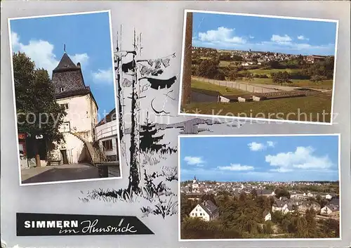 Simmern Hunsrueck Ansichten Kat. Simmern  Hunsrueck